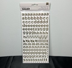 American Crafts Thickers Gold Foam Letter Stickers Scrapbook Lowercase A-Z & 0-9