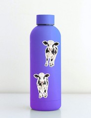 Cow Die Cut Vinyl Stickers Set Scrapbooking Laptop Water Bottle