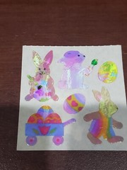 Sandylion 7 mod Mother of PEARL Bunny Chicks Bears Easter Bonnets Eggs