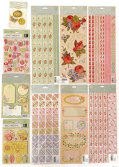 Brenda Walton Florals Scrapbook Stickers Lot – K&Co – Retired – 10 pc Kit