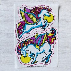 Vintage Mark 1 Scratch N Sniff 80s Iron-On Patch, Unicorn Raspberry Scent
