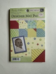 Set Of Two K & Company 4×6 Mat Pads “Happy Trails” and “Small Wonders Boy” New