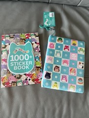 NEW Squishmallows 1000+ Sticker Book KellyToy 30 Pages & Soft Cover Journal