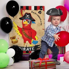 WERNNSAI Pin The Eye Patch on Pirate – Kids Birthday Party Games Pirate…