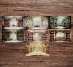 16pcs Library Book Scrapbook Paper- Journal, DIY Crafts & Card Making
