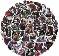10pcs Gothic Steampunk Doll Stickers-Scrapbooking, Journal, DIY Crafts & Cards