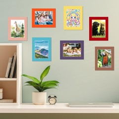 15 Pack 8×10 Picture Mats, Mixed Colors Frame Mattes for 5×7 Pictures Photo F…