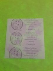 vintage Sandylion prism celestial sticker module