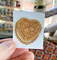 Vintage 80s Sticker Lot: Restored Valentine’s Day Heart Candy Stickers (READ)