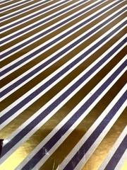 NIP Recollections Scrapbook Blue, Gold Striped