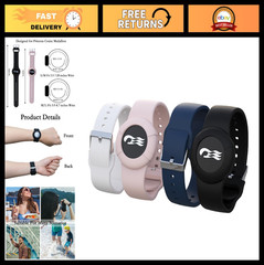 4 Pack Silicone Medallion Holders for Kids & Adults – Wristbands for Cruise, 2 S