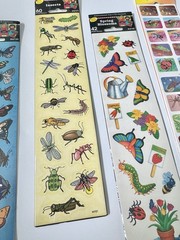 Vintage 90s Stickers Instructional Fair Sticker Lot Collection Insects