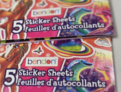 NEW Lisa Frank Sticker Book 600 Stickers/5 sheets per booklet Bendon – LOT of 2