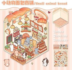 24 Scenes – DIY 3D Sticker Scene Kit, 3 Scene Sizes (S,M,L) With Tweezers