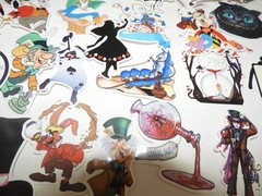 Alice in Wonderland Sticker Lot of 42 Scrapbooking Junk Journal Crafts