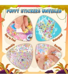 3200+ Stickers for Kids, 3D Puffy Stickers, 64 Different Sheets, Cute Animals…