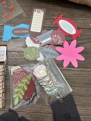 Lot of Scrapbooking Supplies. Burlap, Letters, Stencils, Paper, Hot Glue Guns,++