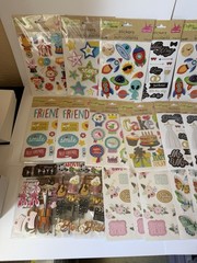 33 Pack Crafter’s Square 3D Scrapbook Craft Stickers Assorted Designs