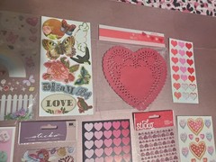 Huge Lot Of Scrapbooking Stickers And Embellishments! Valentines, Love, Hearts.