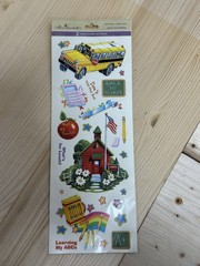 Miss Elizabeth’s Back to School 2-Sided Clear Stickers Scrapbooking