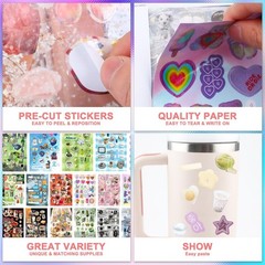 800Pcs Cute Scrapbook Stickers Travel Japanese Sticker Book Ba 50 Sheet Sea