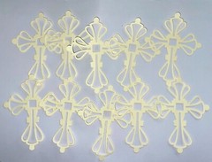 ✝️ 10 CROSS ✝️cardstock paper die cut embellishments