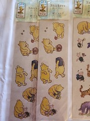 Vintage Sandylion Hallmark Winnie the Pooh Sticker Lot Disney Classic 8 Sheets