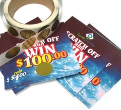 Scratch Off Labels Stickers Designed to Create Your own Scratch-Off Cards