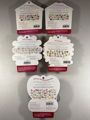 5- American Girl Dolls Scrapbook Stickers Butterfly Letters 3D Stacked NEW RARE