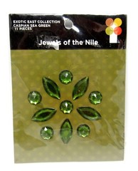 Imaginisce Lot of 7 packs Rhinestone Gem Embellishments Exotic East 70 pcs