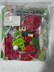Christmas lot scrapbook planner journal junk collage ephemera paper crafting art