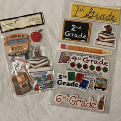 Back To School Craft/Scrapbook Embellishments Stickers Supplies *NEW*