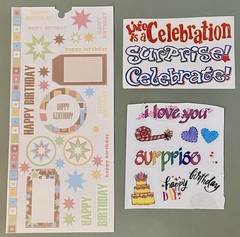 Lot Of Birthday Girl Scrapbook Paper, Stickers, Die Cuts, Etc! Sticko, Colorbok