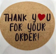 500pc/roll, Primary Color Kraft Paper, Self-adhesive Sealing, Packaging…