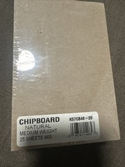 Chipboard Natural Sheets 25 PCS 4×6