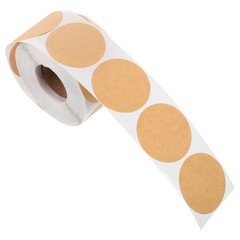 3 Rolls Round Plain Stickers for Labeling Blank Name Tag Tags Labels