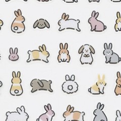 Scrapbook/Planner Supplies MIND WAVE Tiny Tiny Sticker Usagi Rabbit 1 sheet