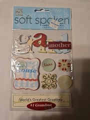Soft Spoken GRANDMOTHER scrapbooking stickers