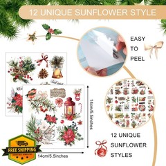 BBTO Christmas Rub On Transfers Pine Cone 5.5×5.7in