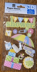 Paper House Baby Shower Party Gifts Mommy To Be Bundle Of Joy Scrapbook Stickers