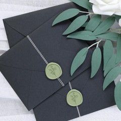 Wax Seal Stickers – Baby’s Breath Wedding Invitation Envelope Seal Stickers, …