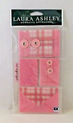 Scrapbook Adhesive Envelopes Laura Ashley Pink Blue Purple Red White 6 Varieties