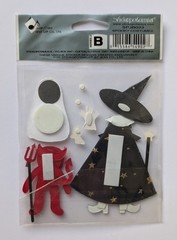 Jolee’s Spooky Halloween Costumes Witch Devil Ghost Scrapbooking Stickers