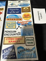 Creative Imaginations Seaworld Adventure Parks Epoxy Sticker Set two packs