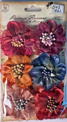 PRIMA FLOWERS LACE CROCHET, FABRIC, SATIN FOR SCRAPBOOKING WEDDINGS HAIR ECT…