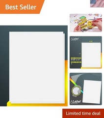 Effortless Peeling 8.5×11 Full Sheet Sticker Labels – 100 Pack for All Printers