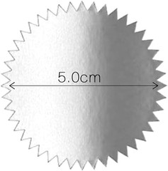 250 Pcs Gold 2 Inch round Foil Embossing Stickers Blank Certificate Seals Self