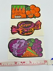 VINTAGE 1980’S SCRATCH SNIFF MELLO SMELLO & 3M – LARGE STICKERS ON ORIGINAL BACK