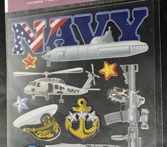 Navy Marine Armada Stickers Military USA Ship Eagle Helicopter Anchor 17 Pcs