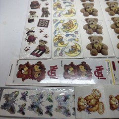 Vintage Sticker Sheets Lot Frances Meyer Suzy’s Zoo Sandylion Teddy Bear 1990s